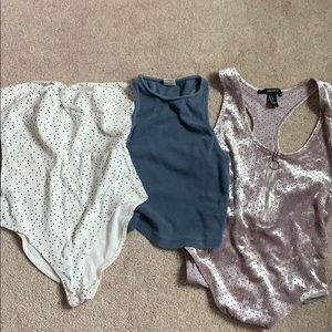 Crop top and body suit combo